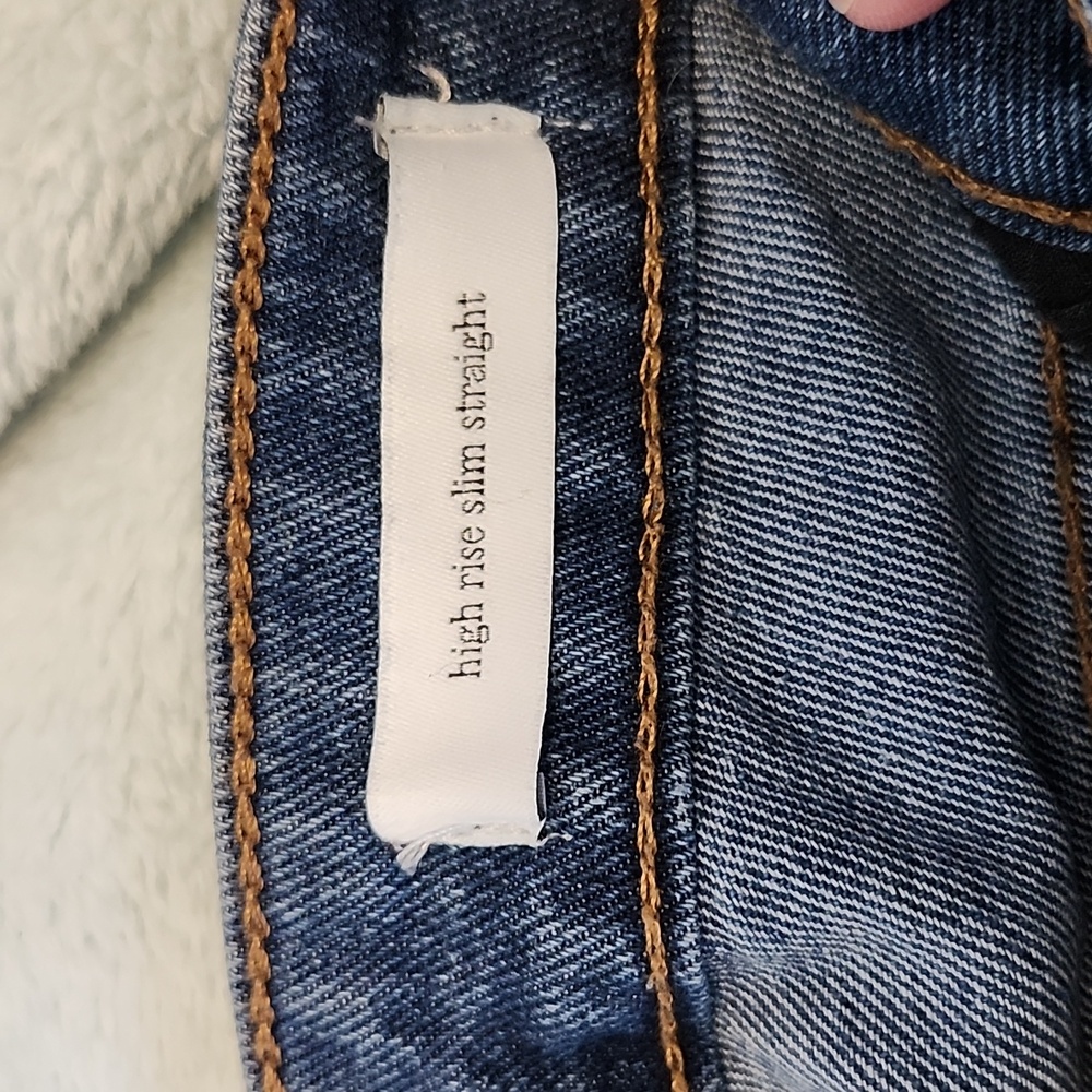 Sam Edelman high rise slim straight size 27 good condition denim jeans - Picture 6 of 9